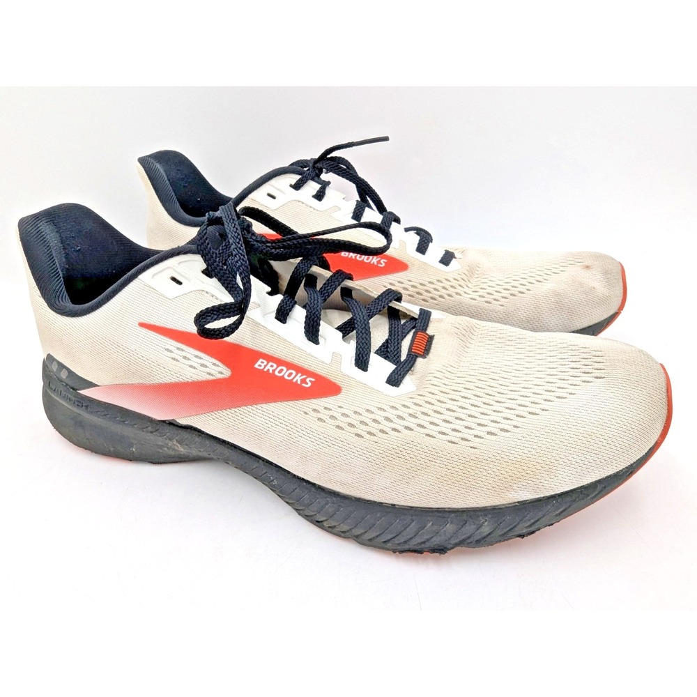 Brooks Men's Launch 8 Running Shoes Size 12 D Gray Orange 1103581D198